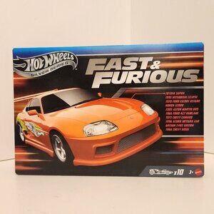 2025 Hot Wheels Silver Series Fast & Furious 10 Car Pack Box - Supra, Eclipse